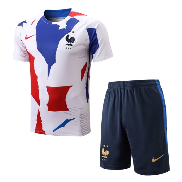 Camiseta Entrenamiento Francia Conjunto Completo 2022/2023 Azul Rojo